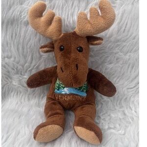New Mary Meyer Moose Vermont Gift  Approx 9.5" Plushie Stuffed Animal